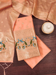 Silk Banarasi Patola woven Unstitched Salwar Suit Dress Material With Dupatta | DEVANGI